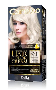 Cameleo Creme Permanente Haarkleuring 9.1 Ultiem Asblond 1ST 