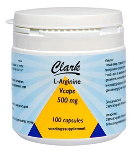 Clark L-Arginine 500mg Capsules 100CP 