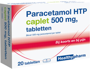 Healthypharm Paracetamol 500mg Caplet 20ST 