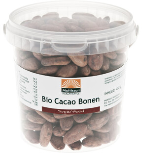 Mattisson HealthStyle Biologische Cacao Bonen Raw 450GR 