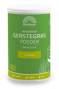 Mattisson HealthStyle Biologische Gerstegras Poeder 125GR 