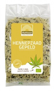 Mattisson HealthStyle Biologische Hennepzaad Gepeld 250GR 