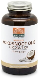 Mattisson HealthStyle Kokosnoot Olie 1000mg Capsules 120CP 