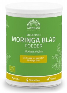 Mattisson HealthStyle Biologische Moringa Blad Poeder 125GR 