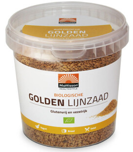 Mattisson HealthStyle Biologische Golden Lijnzaad 500GR 