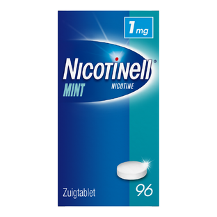 Nicotinell Zuigtablet Mint 1 mg - voor stoppen met roken 96ST 