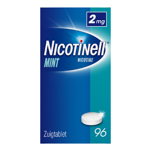 Nicotinell Zuigtablet Mint 2 mg - voor stoppen met roken 96ST 