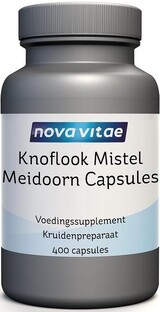 Nova Vitae Knoflook Mistel Meidoorn Capsules 400CP 