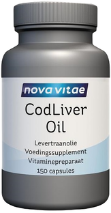 Nova Vitae Cod Liver Oil Levertraanolie Capsules 150CP 