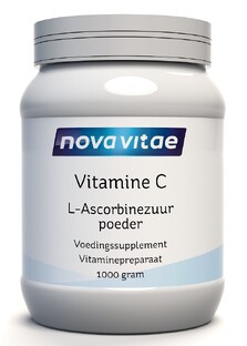 Nova Vitae Vitamine C L-Ascorbinezuur Poeder 1000GR 