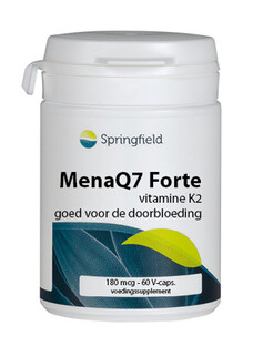 Springfield MenaQ7 Forte Vitamine K2 180mcg Capsules 60CP 