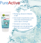 Garnier Skin Naturals Pure Active 3-in-1 Reiniging 150ML wat het product doet