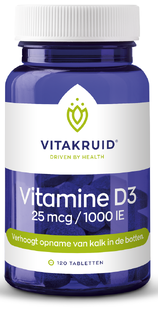 Vitakruid Vitamine D3 25 Mcg Tabletten 120TB 