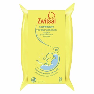 Zwitsal Goedemorgen Vochtige Washandjes 20ST 