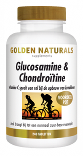 Golden Naturals Glucosamine & Chondroïtine﻿ Tabletten 240TB 