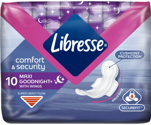 Libresse Maxi Goodnight Maandverband 10ST 