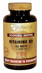 Artelle Vitamine D3 25mcg 250ST 