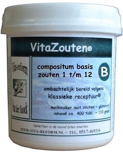 Vita Reform Van der Snoek VitaZouten Compositum Basis Zouten 1 t/m 12 360TB 