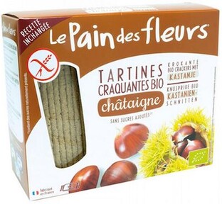 Le Pain des Fleurs Kastanje Crackers Bio 150GR 