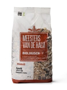 De Halm Muesli Spelt Extra Rijk Biologisch 575GR 