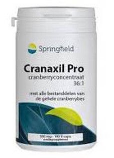 Springfield Cranaxil Pro Cranberry Capsules 180CP 