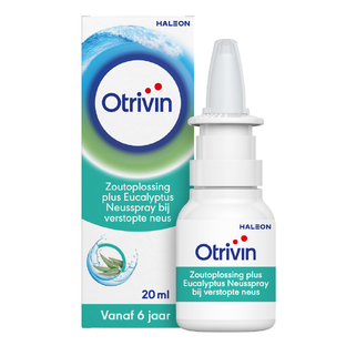 Otrivin Zoutoplossing Plus Eucalyptus Neusspray bij een verstopte neus 20ML 