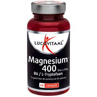 Lucovitaal Magnesium 400 met Vitamine B6 & L-Tryptofaan capsules 60CP 