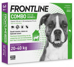 viel Persoon belast met sportgame elke keer Frontline Combo Hond L 3ST | voordelig online kopen | De Online Drogist
