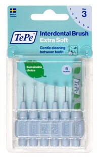 TePe Interdentale Rager Extra Soft Blauw 0,6mm 6ST 