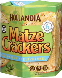 Hollandia Matzes Hollandia Biologische Matze Crackers Spelt 100GR 