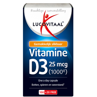 Lucovitaal Vitamine D3 25mcg Capsules 120CP 