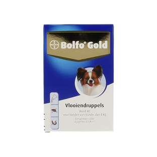 Bolfo Gold Druppels Hond 40 2 x 0,4ml 1ST 