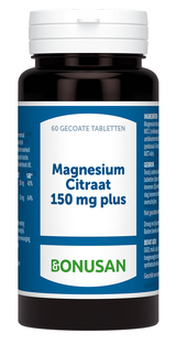 Bonusan Magnesiumcitraat 150mg Plus Tabletten 60TB 