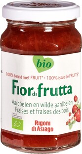 Fiordifrutta Jam Aardbeien en Wilde Aardbeien 250GR 