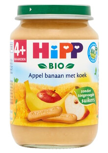 HiPP 4M+ Appel En Banaan Met Koek 