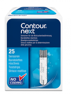 Bayer Contour Next Gluco Test Strips 25ST 