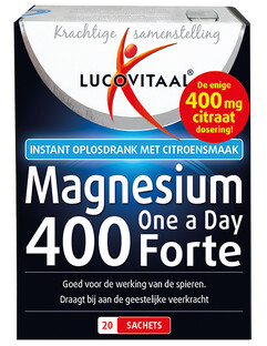 Lucovitaal Magnesium  Poeder Forte 400mg Sachets 20ST 