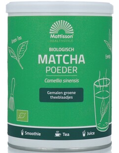 Mattisson HealthStyle BiologischeMatcha Poeder 125GR 