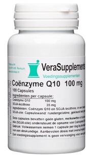 VeraSupplements Coënzyme Q10 100 mg Capsules 100CP 