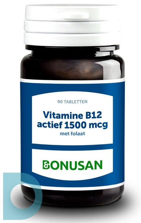 rand Garantie Willen Bonusan Vitamine B12 Actief 1500 Mcg Tabletten kopen bij De Online Drogist