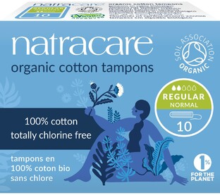 Natracare Cotton Tampons Regular 10ST 