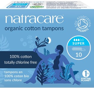 Natracare Cotton Tampons Super 10ST 