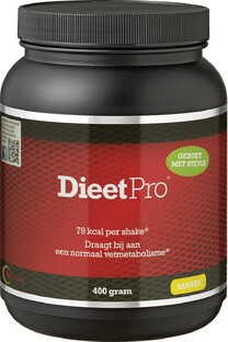 DieetPro Shake - Banaan Met Stevia 400GR 