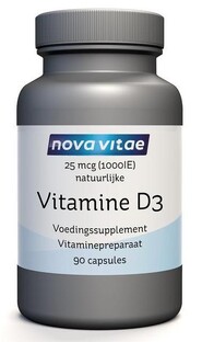 Nova Vitae Vitamine D3 1000IU Capsules 90CP 