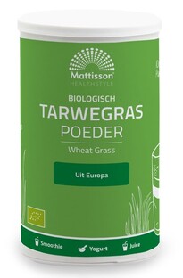 Mattisson HealthStyle Biologische Tarwegras Poeder 125GR 