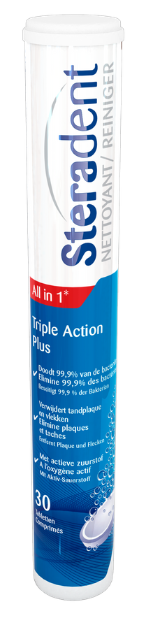 Steradent Triple Action Plus Bruistabletten Tb Voordelig Online