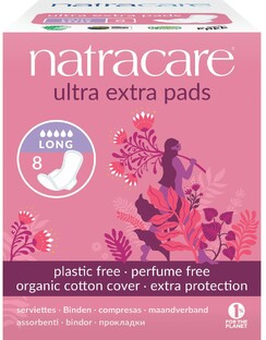 Natracare Ultra Extra Pads Long Maandverband 8ST 