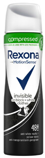 Rexona Invisible On Black + White Clothes Anti-transpirant Compressed 75ML 