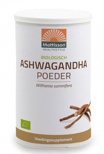 Mattisson HealthStyle Biologische Ashwagandha Poeder 200GR 