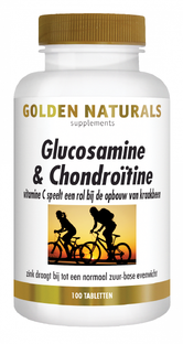 Golden Naturals Glucosamine & Chondroïtine﻿ Tabletten 100TB 